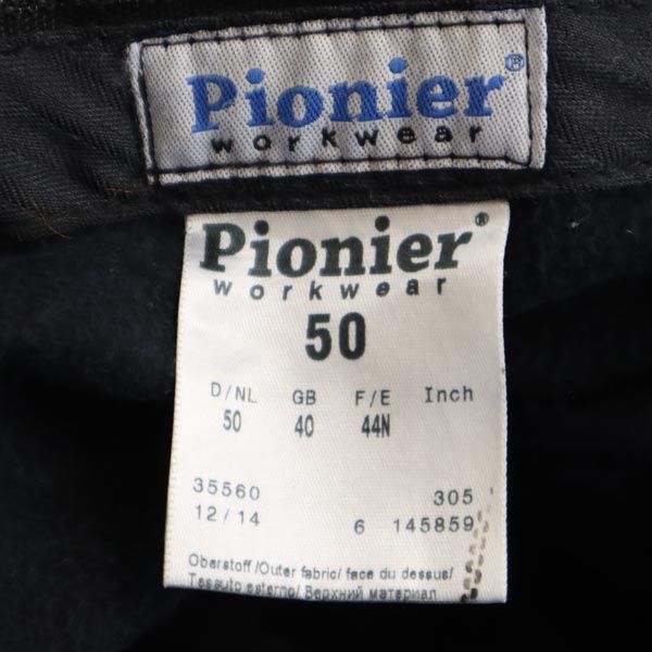 Pionier workwear ブラックコーズ パンツ 50 ブラック モールスキン ロガーパンツ メンズ