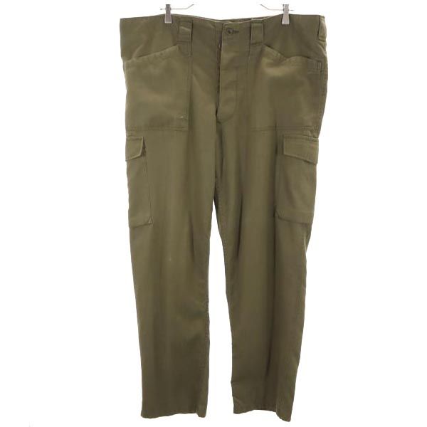 Austrian Army オーストリア軍 80s ミリタリー カーゴパンツ カーキ系 ボタンフライ ビッグサイズ メンズ