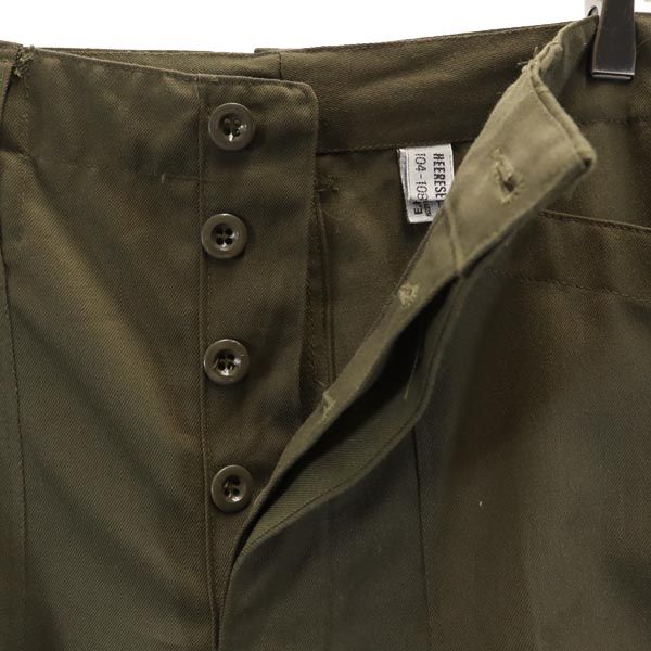 Austrian Army オーストリア軍 80s ミリタリー カーゴパンツ カーキ ボタンフライ メンズ