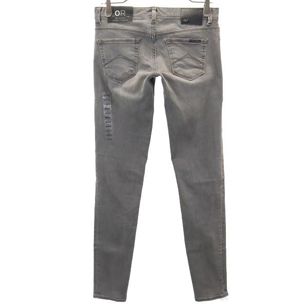 未使用 ARMANI EXCHANGE アルマーニエクスチェンジ スキニーデニムパンツ 0 グレー レディース