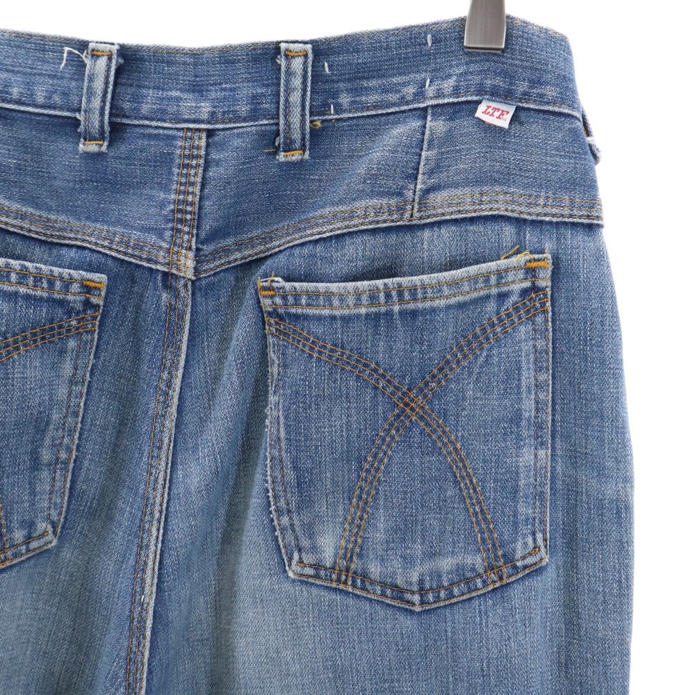 LTF 70s ヴィンテージ ストレートデニムパンツ ジーパン メンズ