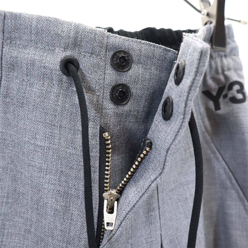 未使用 Y-3 ワイスリー スラックスパンツ XS グレー ウエストゴム メンズ