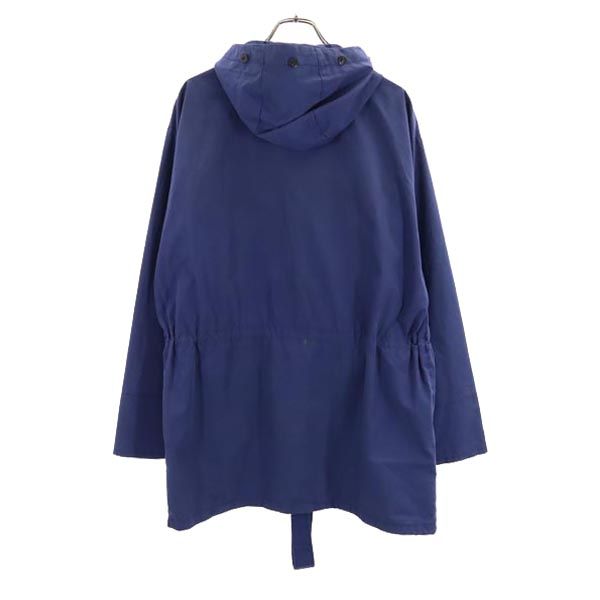 EURO WORK ユーロワーク 80s スノーパーカー プルオーバー ジャケット M ブルー フード メンズ