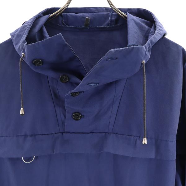 EURO WORK ユーロワーク 80s スノーパーカー プルオーバー ジャケット M ブルー フード メンズ