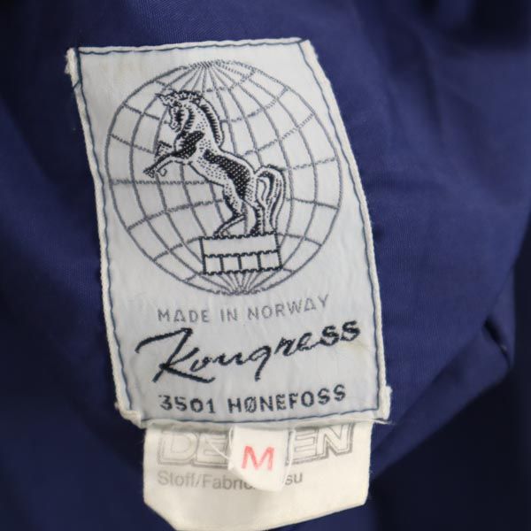 EURO WORK ユーロワーク 80s スノーパーカー プルオーバー ジャケット M ブルー フード メンズ