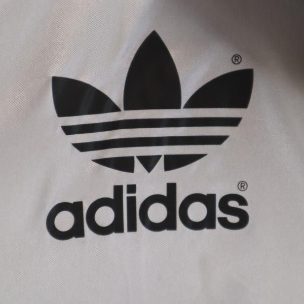 adidas アディダス 80s ヴィンテージ デサント製 ベンチコート L シルバー 裏ボア メンズ