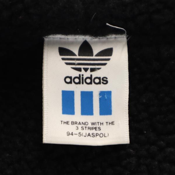 adidas アディダス 80s ヴィンテージ デサント製 ベンチコート L シルバー 裏ボア メンズ