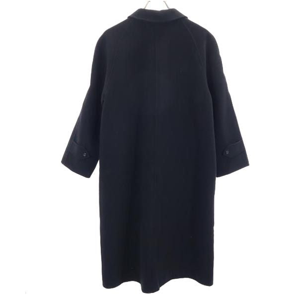 Burberrys バーバリーズ 90s オールド ウール100% ステンカラーコート 9AR ブラック レディース