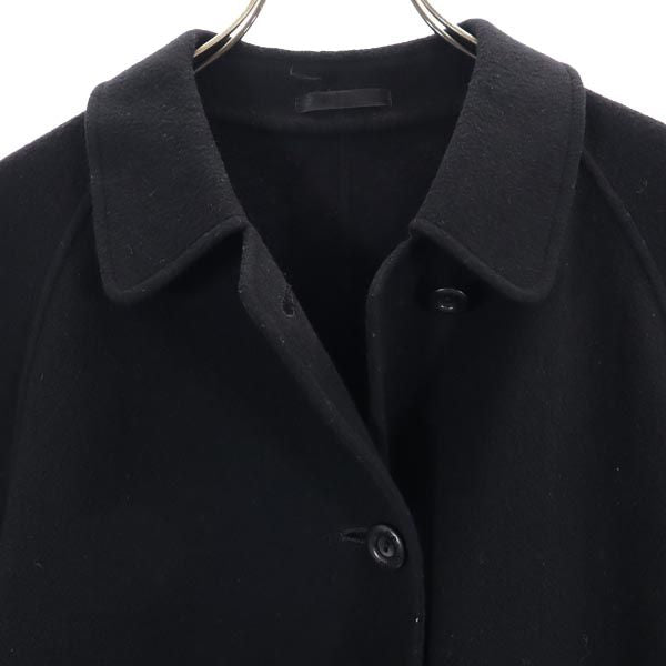 Burberrys バーバリーズ 90s オールド ウール100% ステンカラーコート 9AR ブラック レディース