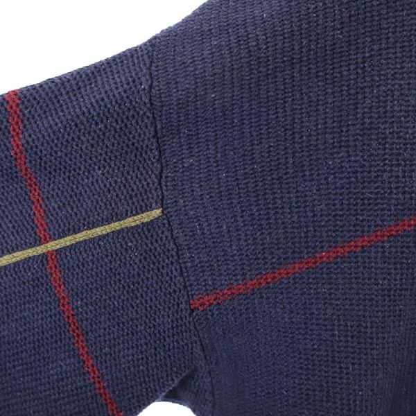 NAUTICA ノーティカ 90s オールド 長袖 リネンブレンド セーター L ネイビー系 長袖ニット メンズ