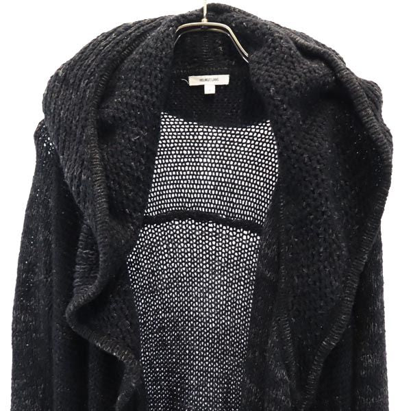 ヘルムートラング フーディーロング カーディガン S ブラック HELMUT LANG メンズ