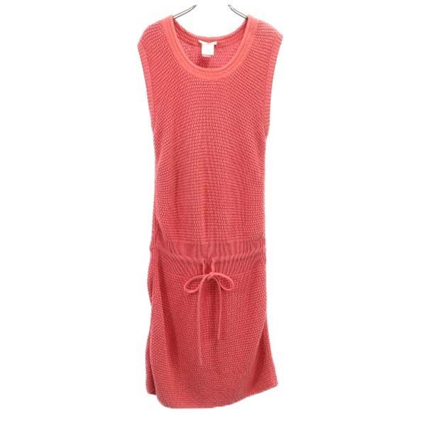 Chloe クロエ イタリア製 ノースリーブ ニット ワンピース XS ピンク レディース