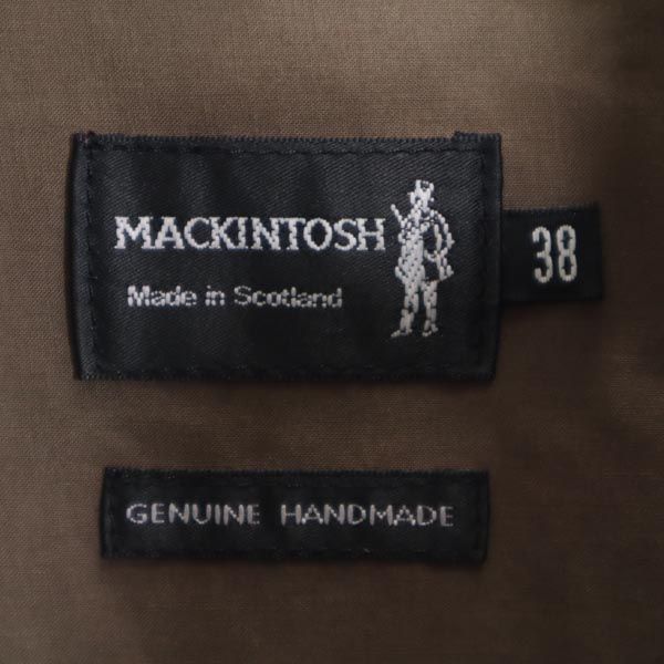 Mackintosh マッキントッシュ ステンカラーコート 38 茶系 メンズ
