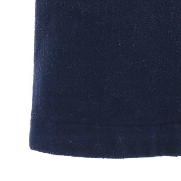 FRED PERRY フレッドペリー ウールブレンド ステンカラーコート S 紺 レディース