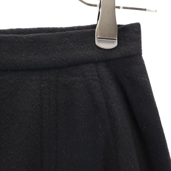 Burberrys バーバリーズ 90s オールド ロング丈 ウール プリーツスカート ブラック系 レディース