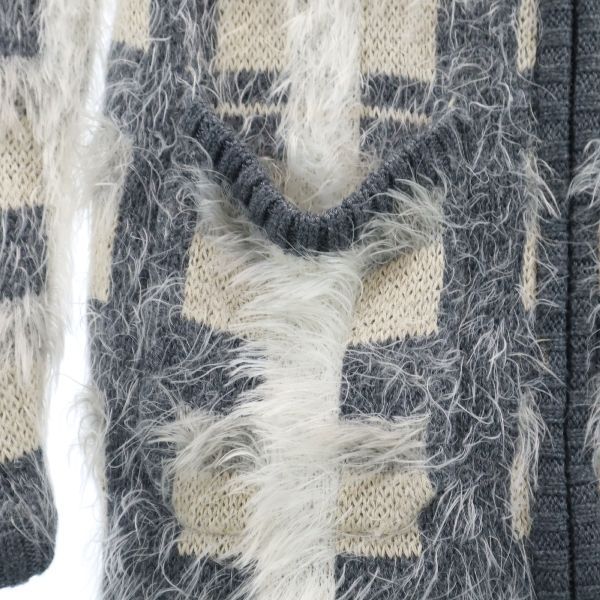 5351 POURLES FEMMES ゴーサンゴーイチプールファム ノーカラー ニットジャケット ABAHOUSE レディース