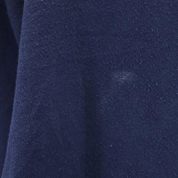 PEANUTS ピーナッツ オールド USA製 ロゴプリント 長袖 スウェット トレーナー M ネイビー PEANUTS 裏起毛 スヌーピー メンズ