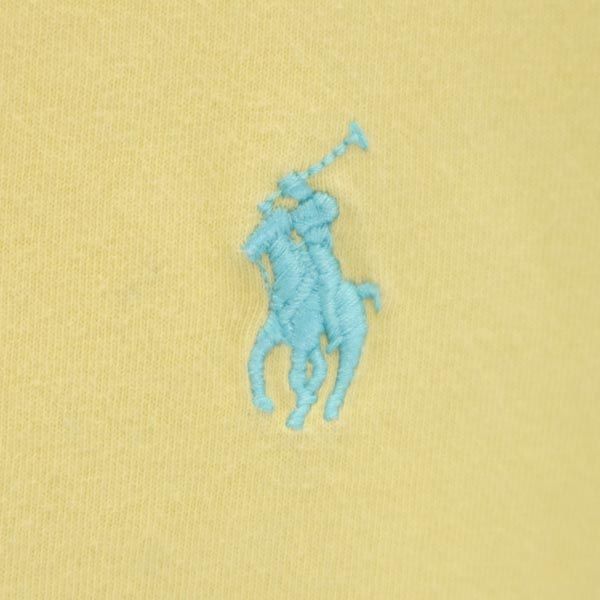 ポロラルフローレン ロゴ刺繍 半袖 Tシャツ M イエロー POLO RALPH LAUREN メンズ