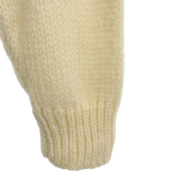 McGUINNESS 80s フィッシャーマン ヴィンテージ 長袖 ウール セーター ホワイト系 ニット メンズ