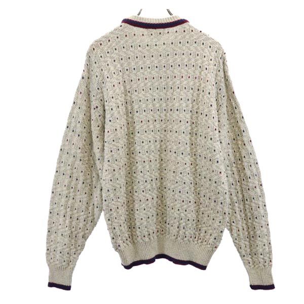 STJOHN’sBAY セントジョンズベイ 90s USA製 オールド 長袖 コットン セーター L グレー系 ニット メンズ