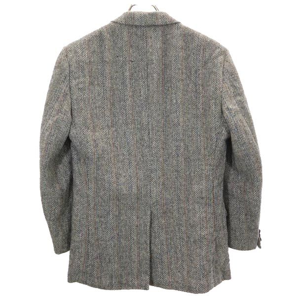 HARRIS TWEED ハリスツイード 70s 80s USA製 ヴィンテージ ウール テーラードジャケット グレー系 メンズ
