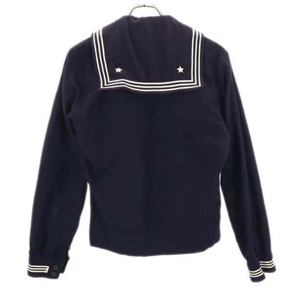 NAVAL CLOTHING FACTORY ネイバルクロージングファクトリー 60s ウール セーラー US NAVY アメリカ海軍 長袖 ミリタリーシャツ ネイビー ヴィンテージ メンズ