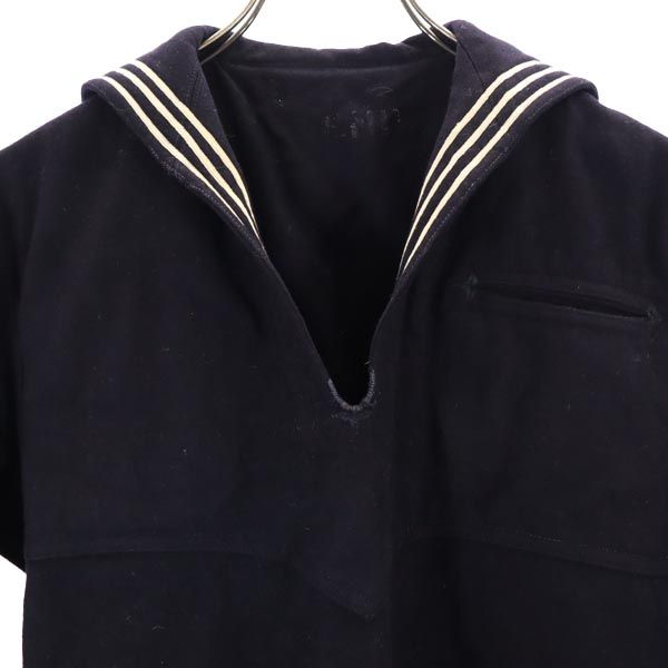 NAVAL CLOTHING FACTORY ネイバルクロージングファクトリー 60s ウール セーラー US NAVY アメリカ海軍 長袖 ミリタリーシャツ ネイビー ヴィンテージ メンズ