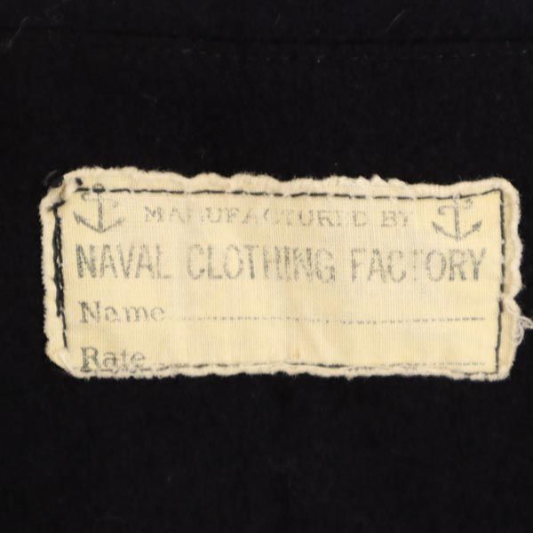 NAVAL CLOTHING FACTORY ネイバルクロージングファクトリー 60s ウール セーラー US NAVY アメリカ海軍 長袖 ミリタリーシャツ ネイビー ヴィンテージ メンズ