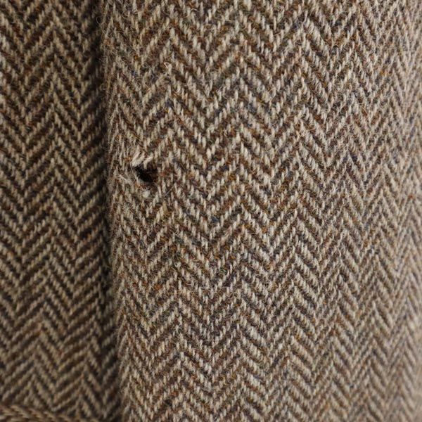 HARRIS TWEED ハリスツイード 70s シアーズ ヴィンテージ ヘリンボーン ウール テーラードジャケット ブラウン系 sears メンズ