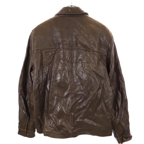 LONDON FOG ロンドンフォグ 本革 レザージャケット S ブラウン 本皮 メンズ