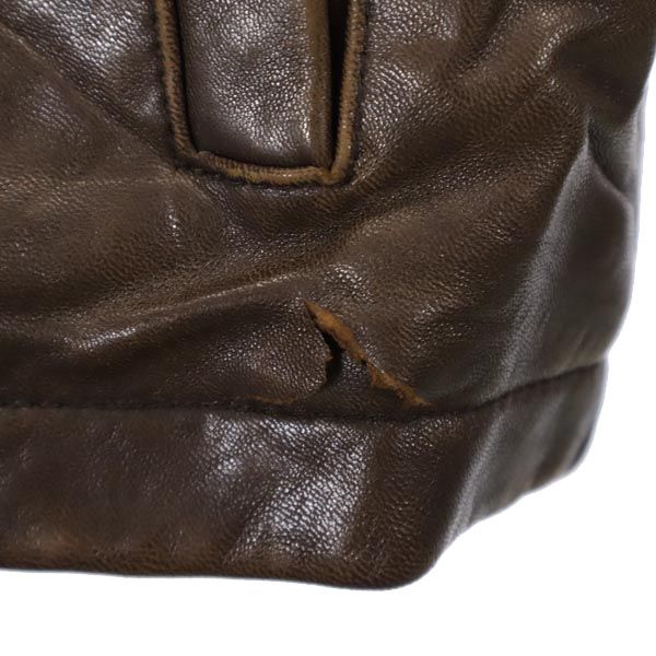 LONDON FOG ロンドンフォグ 本革 レザージャケット S ブラウン 本皮 メンズ