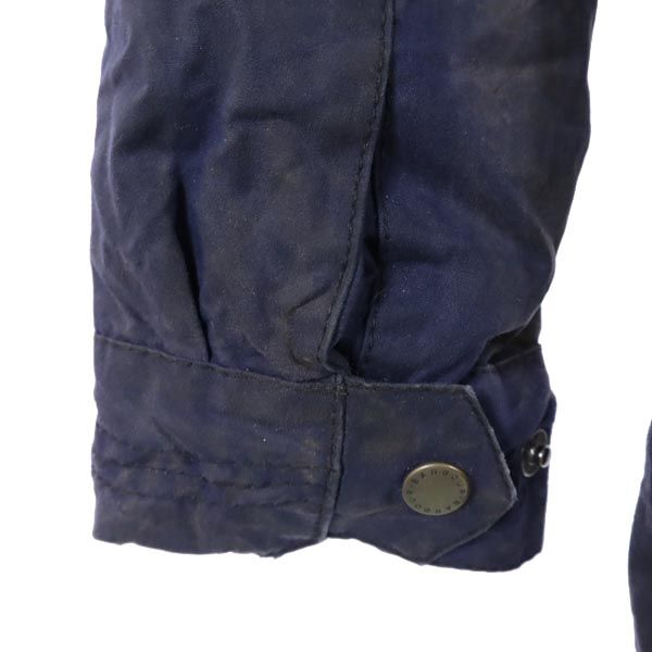 Barbour バブアー 中綿 ワックスドコットン コート US 6(UK10) ネイビー フード レディース