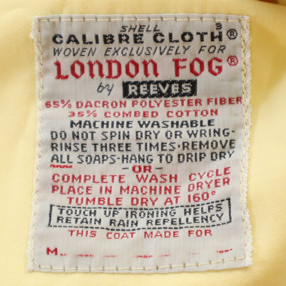 LONDON FOG ロンドンフォグ 70s ヴィンテージ ジャケット 42 イエロー メンズ