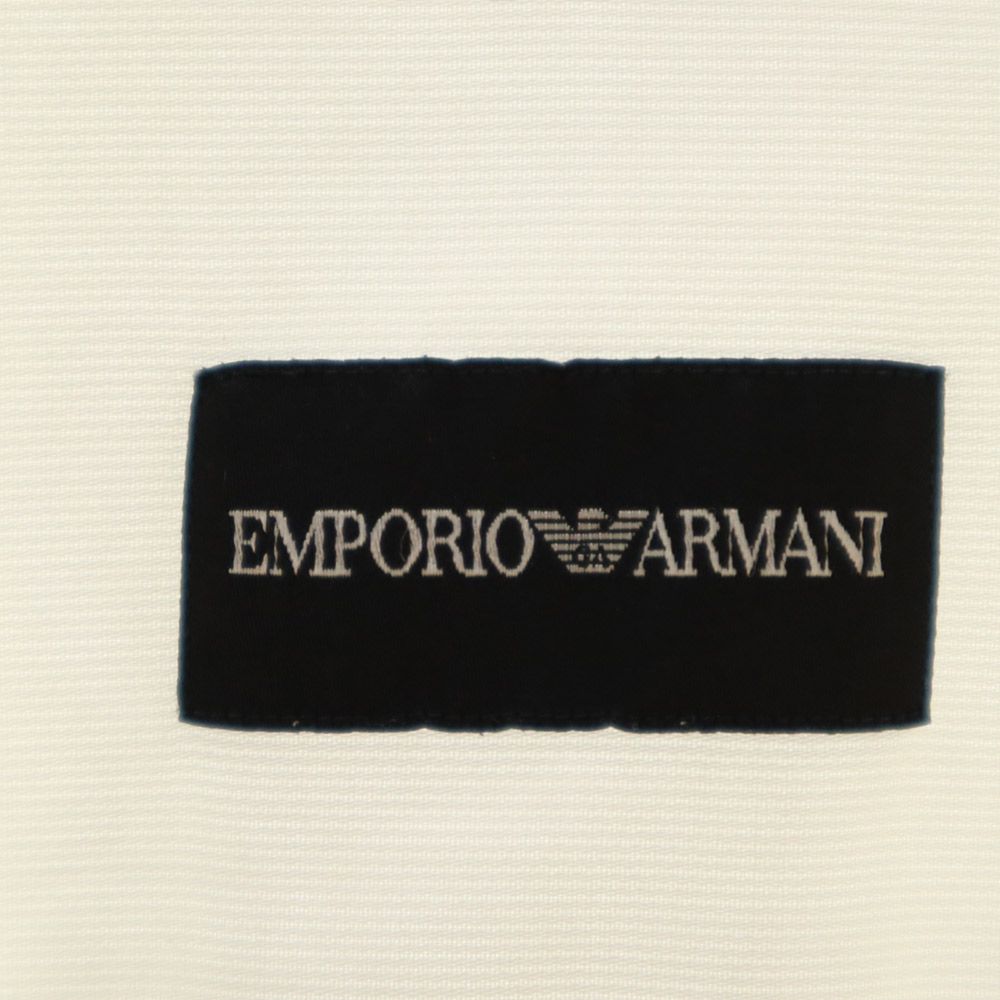 Emporio Armani エンポリオアルマーニ 長袖 ボタンダウンシャツ 43/17 ホワイト系 メンズ