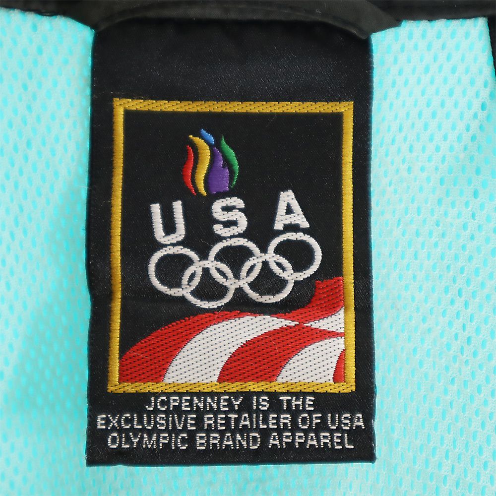 90s USA オリンピック ナイロンジャケット XL ブラック系 メンズ