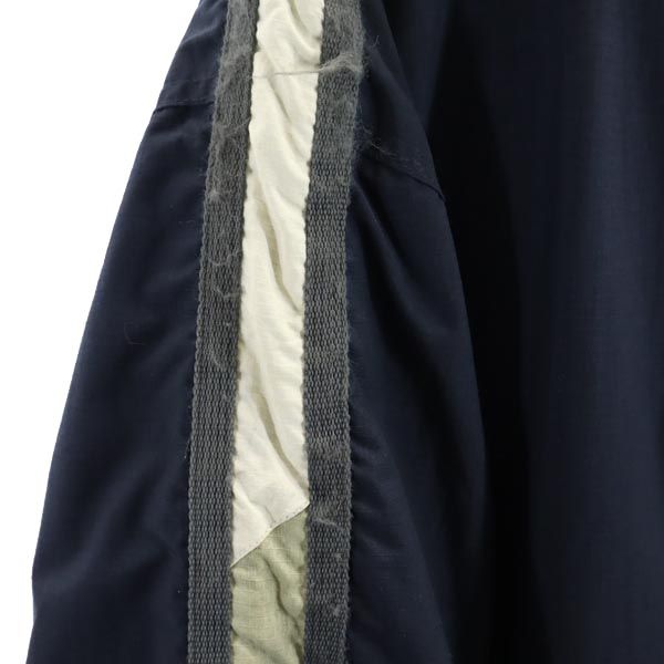 GAP ギャップ オールド リップストップ地 ナイロンジャケット XL ネイビー フード 裏メッシュ地 メンズ