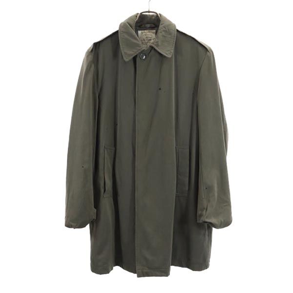 VINTAGE ヴィンテージ ミリタリー ステンカラーコート 164/100 カーキ メンズ