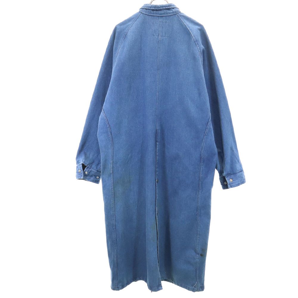 オールド 90s 80s USA製 デニム ロングコート XL OLD メンズ