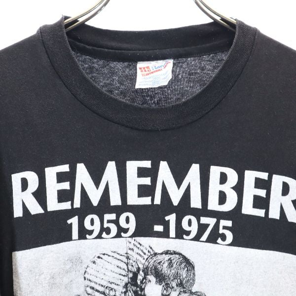 ヘインズ 90s ベルリンの壁 プリント 半袖 Tシャツ L ブラック Hanes ドイツ メンズ