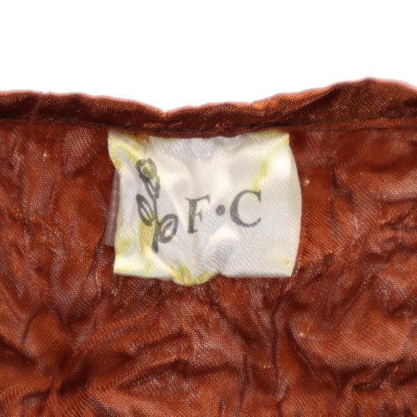 F.C ポップコーン加工 半袖 カットソー ブラウン系 F.C レディース