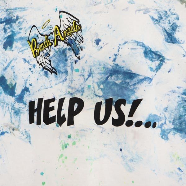 ギルダン ペイント加工 ペイント加工 半袖 Tシャツ XL 白×青 GILDAN クルーネック メンズ