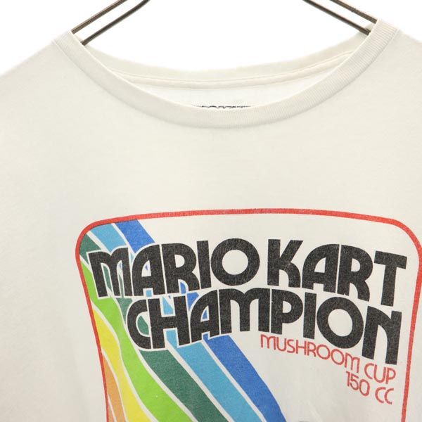 MARIOKART マリオカート 半袖 Tシャツ XL 白系 マリオレーサー レース メンズ