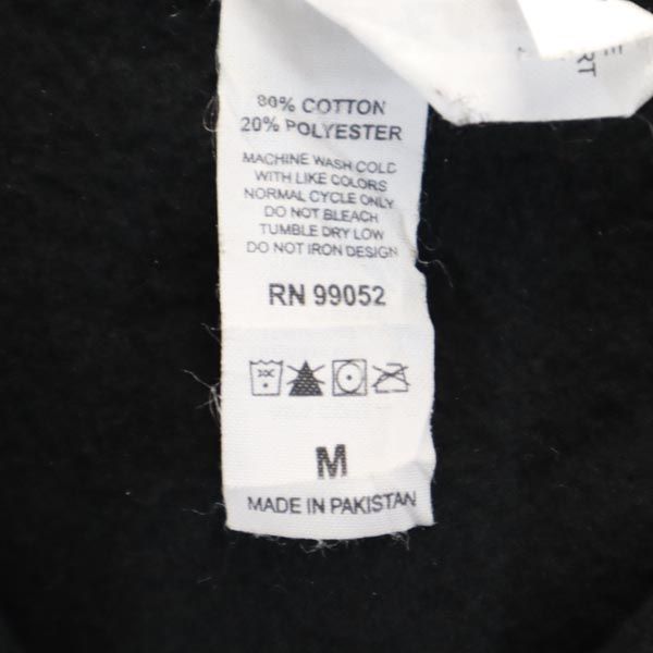 INDEPENDENT インディペンデント プリント 長袖 スウェットパーカー M ブラック 裏起毛 プルオーバー メンズ