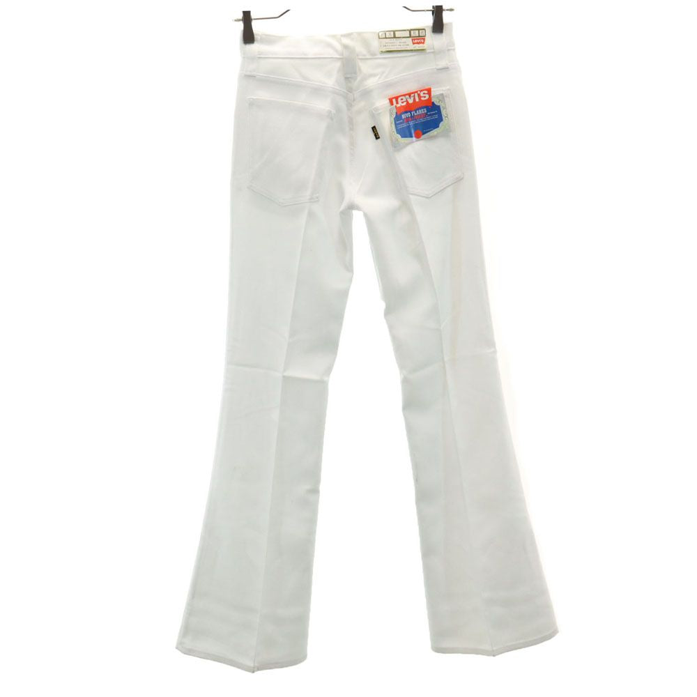 Levi's リーバイス 70s ヴィンテージ スタプレ デッドストック 極東 未使用 ブーツカットパンツ W27 ホワイト系 タグ付き レディース