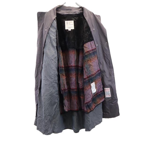 LONDON FOG ロンドンフォグ 80s ヴィンテージ トレンチコート 12 グレー ライナー付き ビッグサイズ レディース