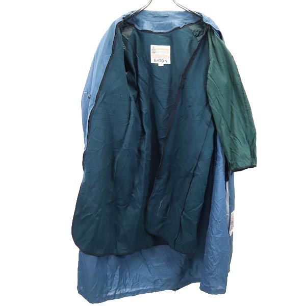 LONDON FOG ロンドンフォグ 80s ウールブレンド ヴィンテージ 長袖 ライナー付き トレンチコート 10-M ブルー系 レディース