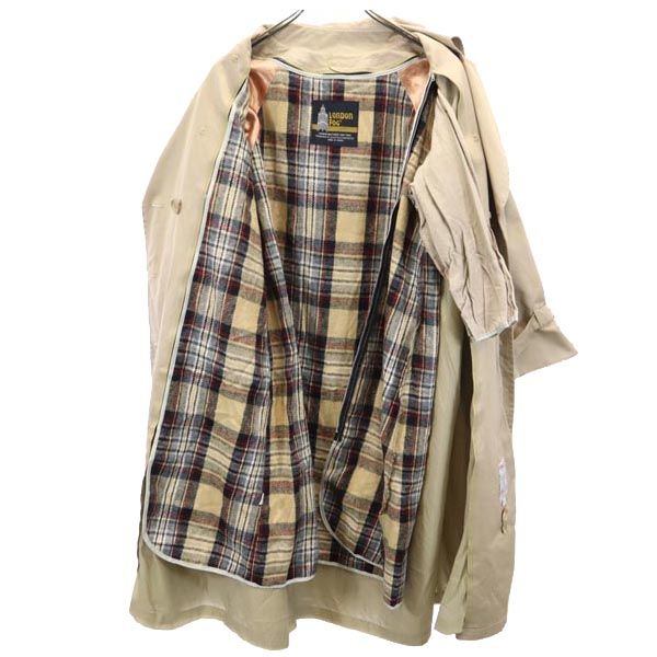 LONDON FOG ロンドンフォグ 80s ヴィンテージ 長袖 ライナー付き トレンチコート 6 カーキ系 レディース