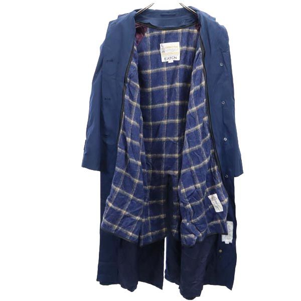 LONDON FOG ロンドンフォグ 80s ヴィンテージ 長袖 ステンカラーコート 10-M ネイビー系 レディース