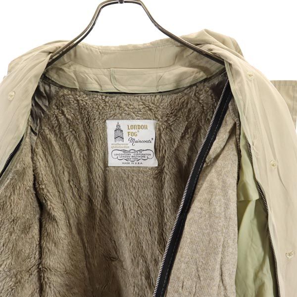 LONDON FOG ロンドンフォグ 80s USA製 ヴィンテージ ライナー付き トレンチコート 10 PET ベージュ レディース