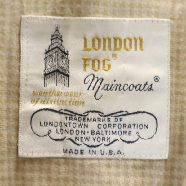 LONDON FOG ロンドンフォグ 80s USA製 ヴィンテージ トレンチコート 8 ベージュ レディース